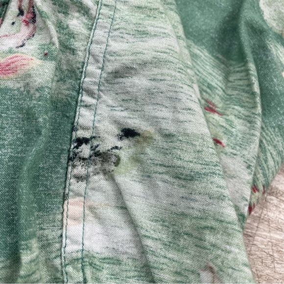 Men's Tropical Shirt Size XL AMERICAN BLUE AUTHENTICS Palm Trees Birds Vacation - Picture 11 of 11